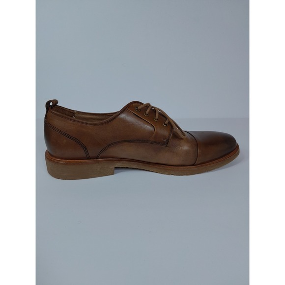 Warfield & Grand Cap Toe Leather Oxford Men Sz 9 Tan Brown - Picture 6 of 9